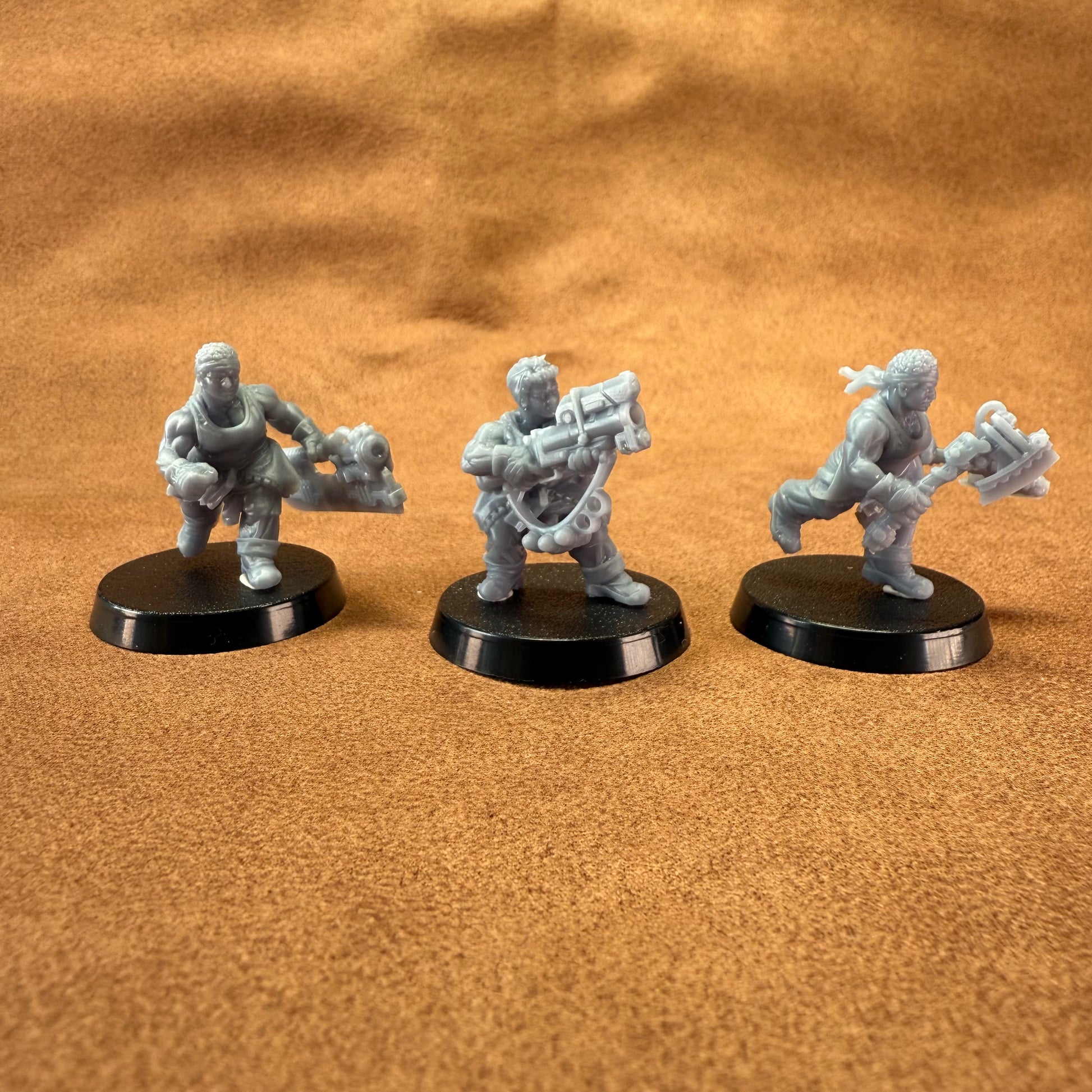 Space Dwarf roughnecks 32mm scale miniature model mining picks soldiers votann tenderisers terminators