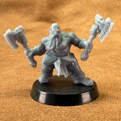 Space Dwarf roughnecks 32mm scale miniature model mining picks soldiers votann tenderisers terminators