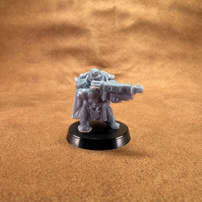 Space Dwarf roughnecks 32mm scale miniature model mining picks soldiers votann troopers