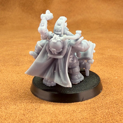Space Dwarf roughnecks 32mm scale miniature model mining picks soldiers votann warden leader